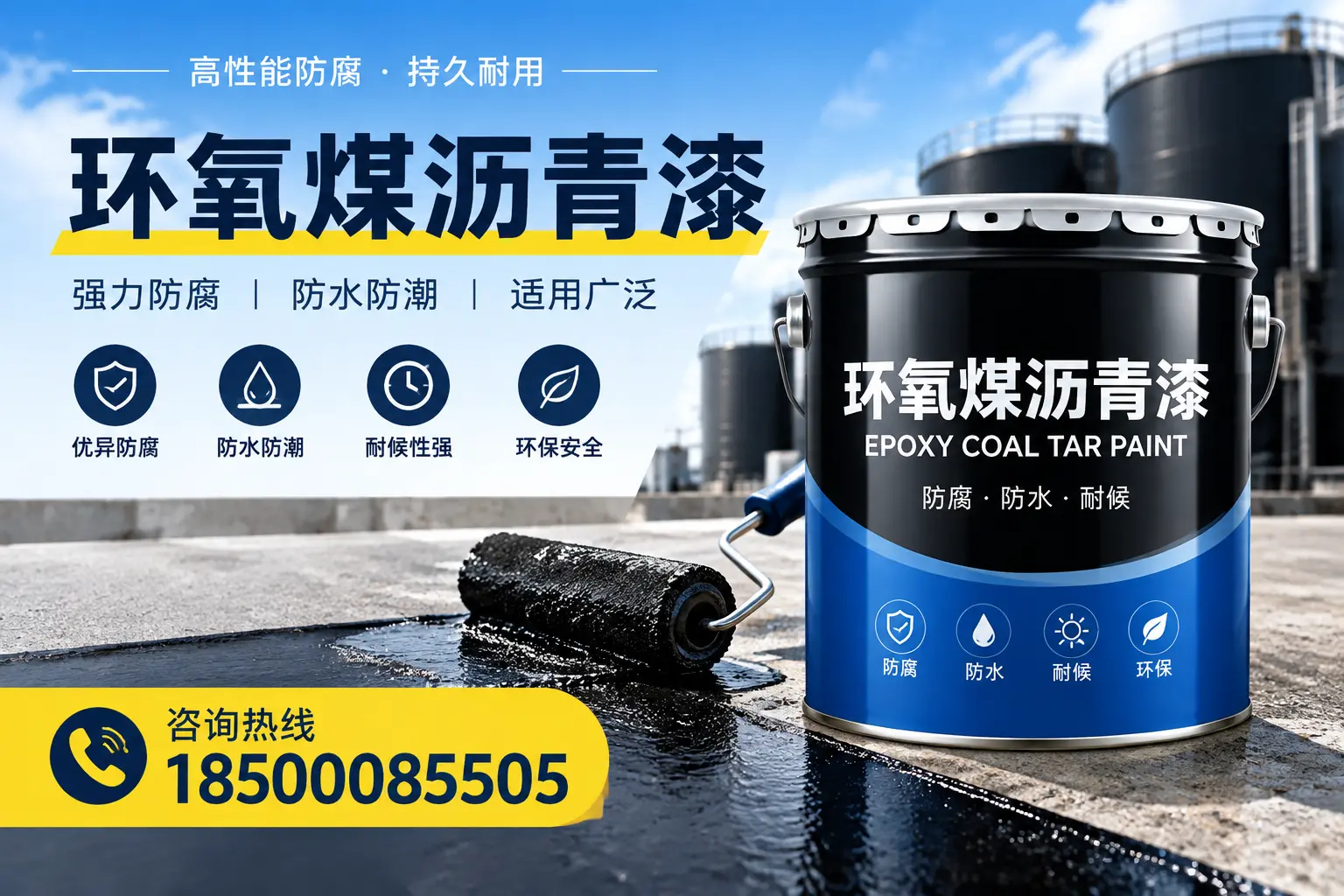 选择环氧煤沥青漆的五大理由,随州客户必知